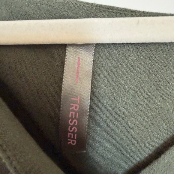 Olive Green Wrap Crop Top with long sleeves-size small - Picture 5 of 6